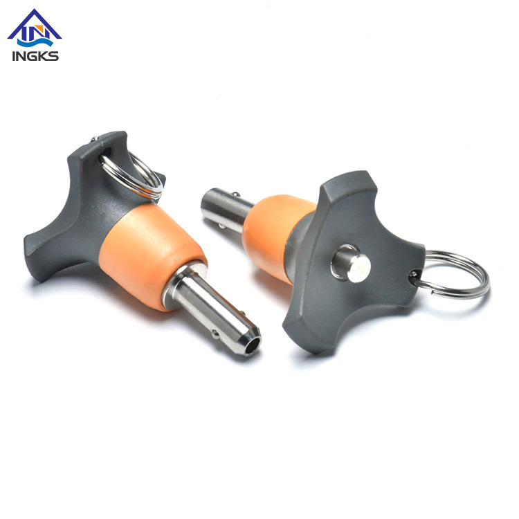 Cabezal de flores con botón de anillo Manija de liberación rápida Pin de bloqueo de bola