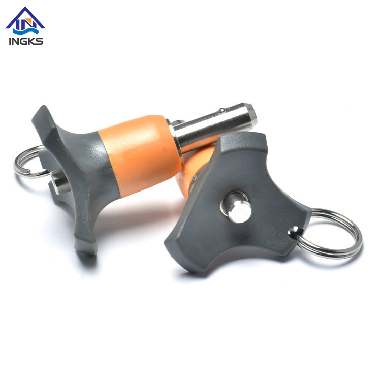 Cabezal de flores con botón de anillo Manija de liberación rápida Pin de bloqueo de bola