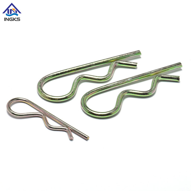 Pasador de chaveta de resorte de bobina simple de acero (tipo R)