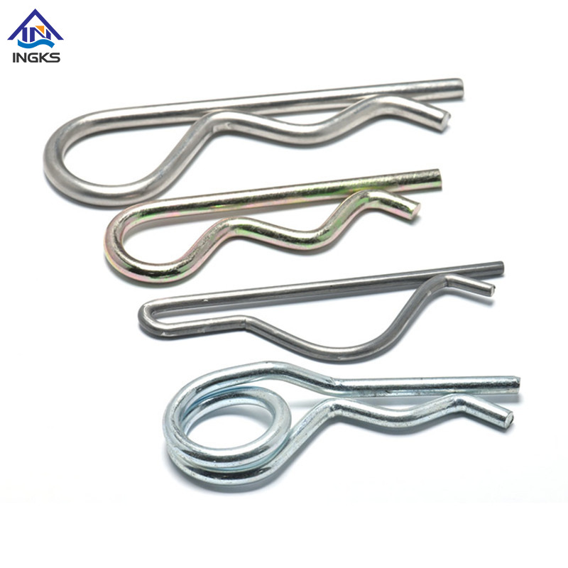 Pasador de chaveta de resorte de bobina simple de acero (tipo R)