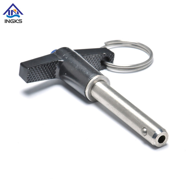 Cabeza con botón de anillo Manija Pin de bloqueo de bola rlease rápido