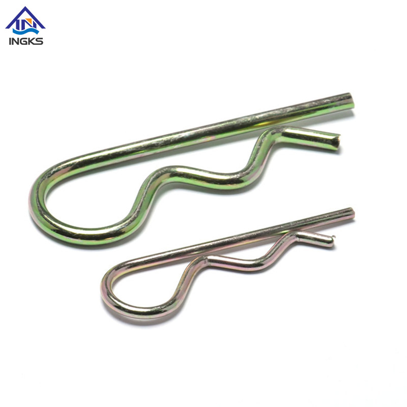 Pasador de chaveta de resorte de bobina simple de acero (tipo R)