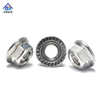 DIN6923 M5-M20 Tuerca hexagonal Acero inoxidable 304 316 Tuerca con reborde hexagonal Autoblocante dentada