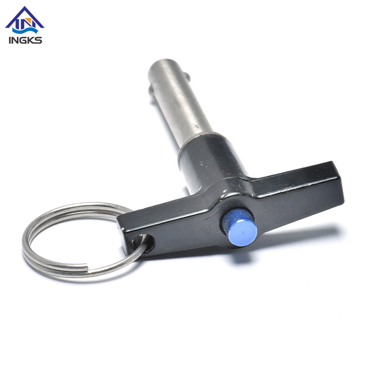 Cabeza con botón de anillo Manija Pin de bloqueo de bola rlease rápido