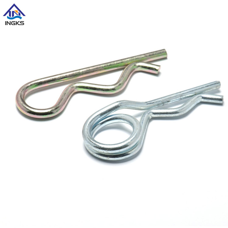 Pasador de chaveta de resorte de bobina simple de acero (tipo R)