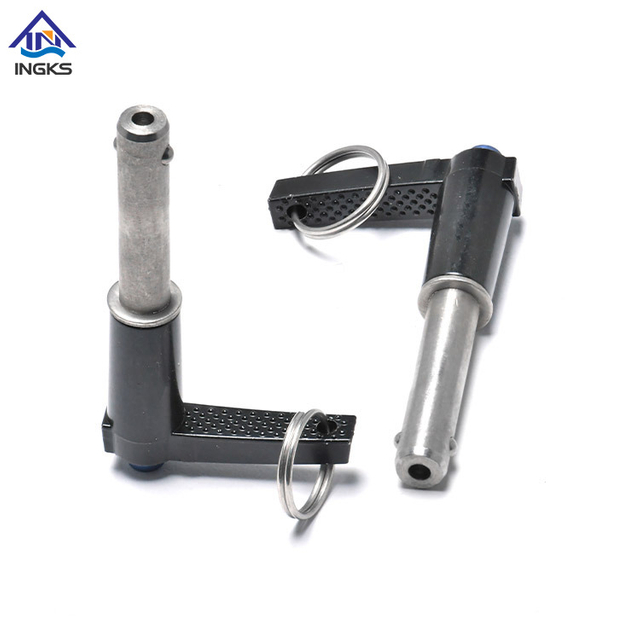 L cabezal con botón de anillo manija de liberación rápida Pin de bloqueo de bola