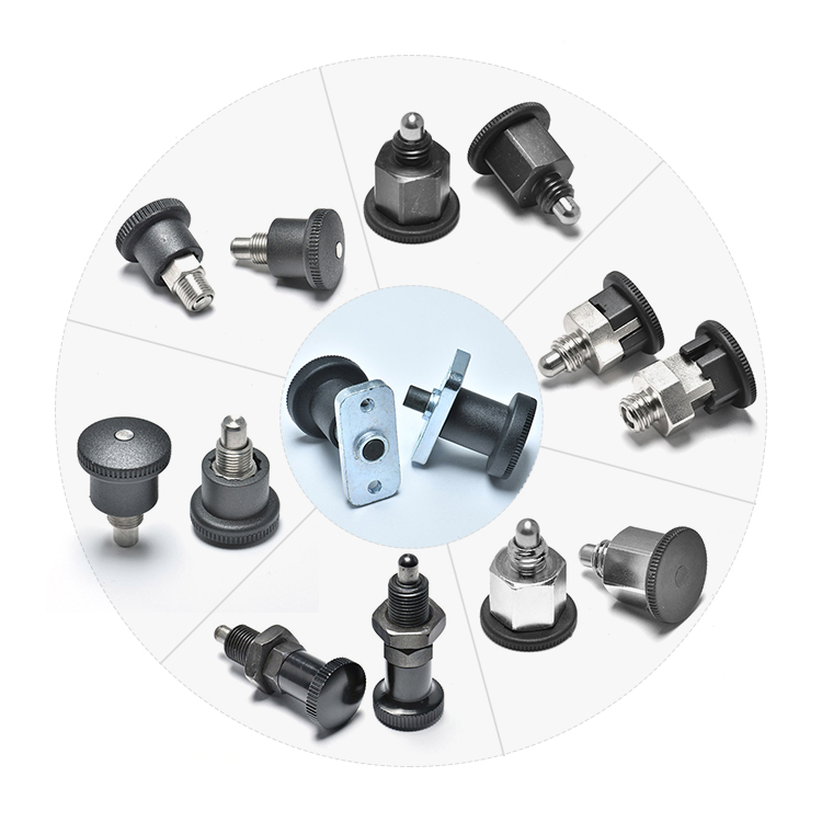 Mini émbolo de tornillo de indexación con perilla de tracción de cuerpo hexagonal de alta precisión